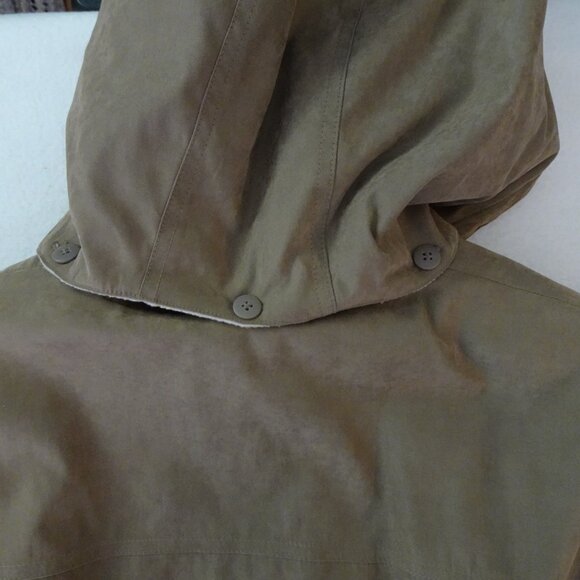Braetan Jacket Coat Lined Full Zip & Button Remove Hood & Lining Brown Size L - Picture 7 of 9